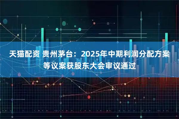 天猫配资 贵州茅台：2025年中期利润分配方案等议案获股东大会审议通过